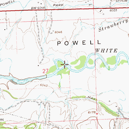 Topographic Map of Strawberry Creek, CO