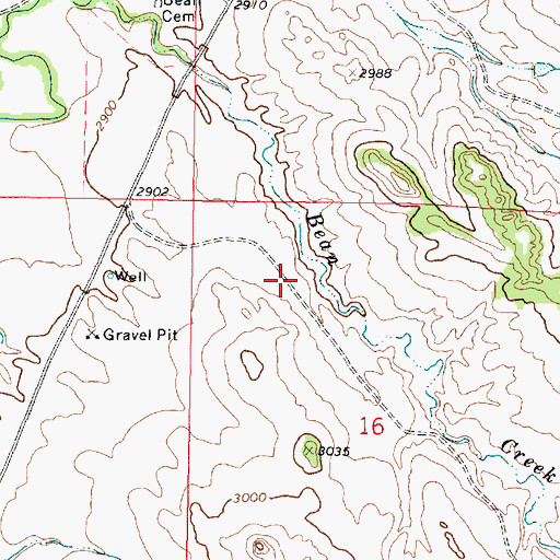 Topographic Map of Red Cloud Sioux-Bozeman Party Battlefield (historical), MT