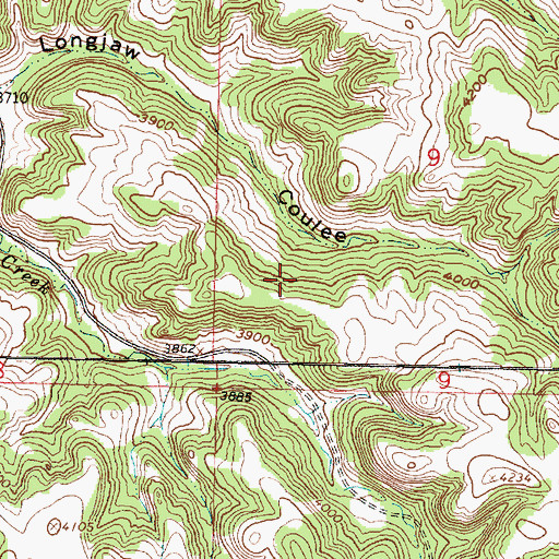Topographic Map of Little Muddy Battlefield (historical), MT