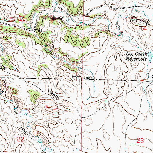 Topographic Map of Gopher School (historical), MT