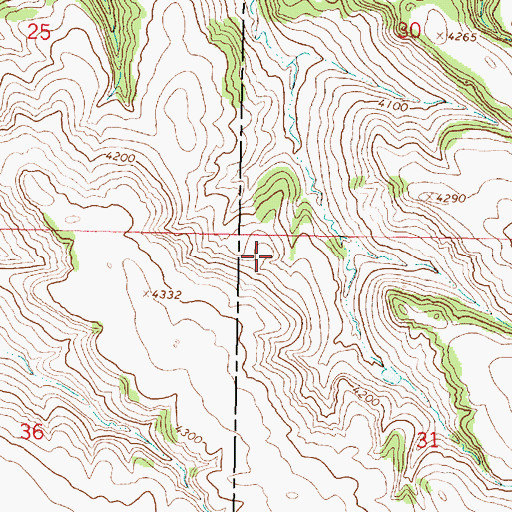 Topographic Map of Muddy School (historical), MT