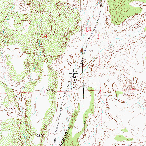 Topographic Map of Hidden Valley, CO
