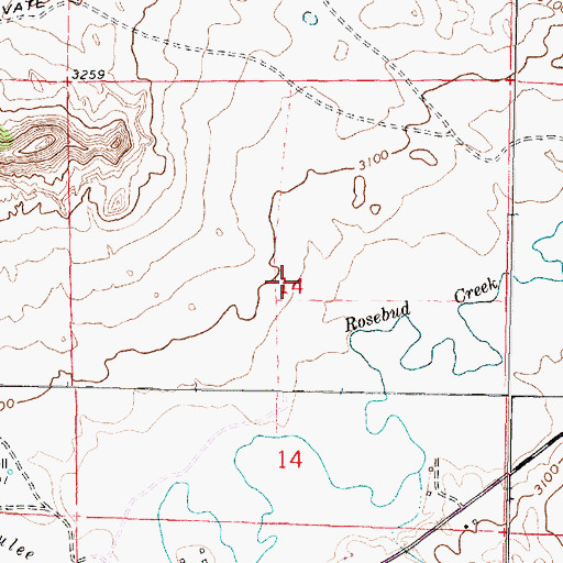 Topographic Map of McKay School (historical), MT