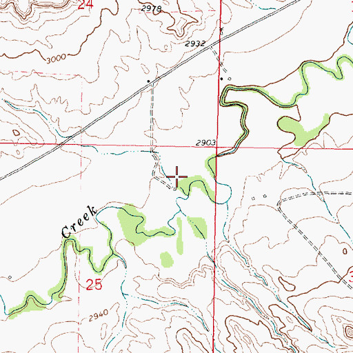 Topographic Map of Lee School (historical), MT