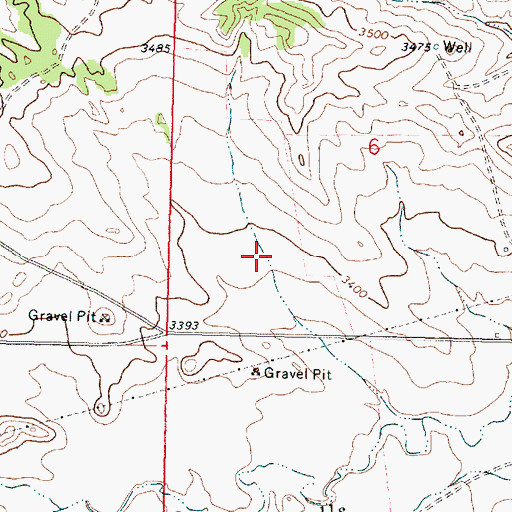 Topographic Map of Kimball School (historical), MT