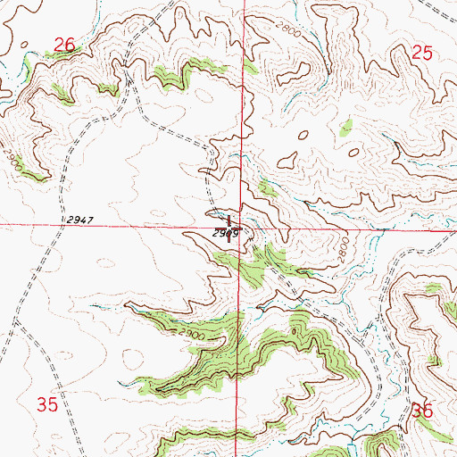 Topographic Map of West Fork Rosebud School (historical), MT