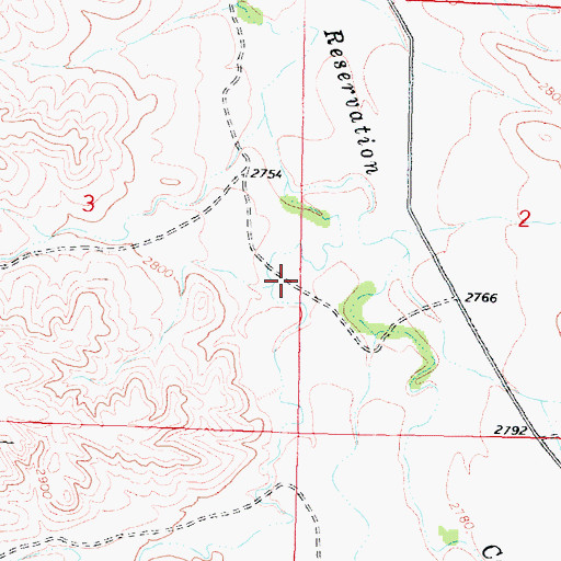 Topographic Map of Ash Grove School (historical), MT