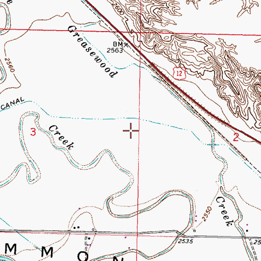 Topographic Map of Hammond School (historical), MT