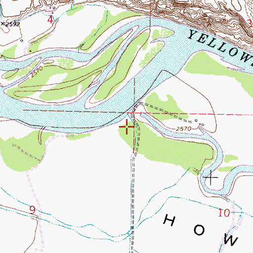 Topographic Map of Finch School (historical), MT