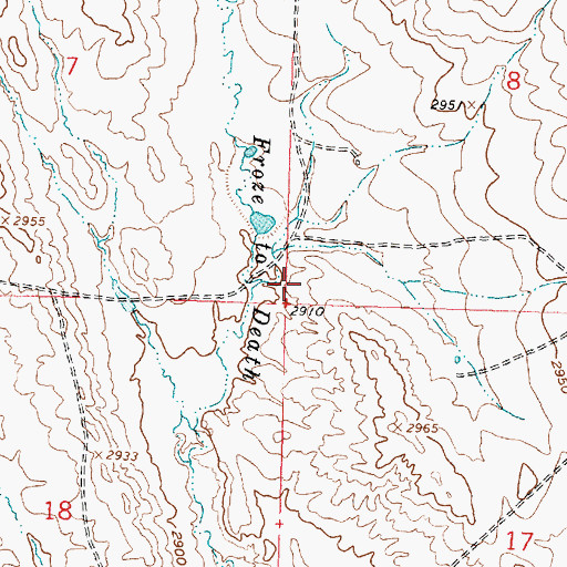 Topographic Map of Brooks School (historical), MT