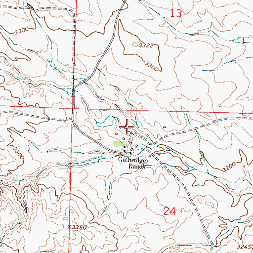 Topographic Map of Guthridge School (historical), MT