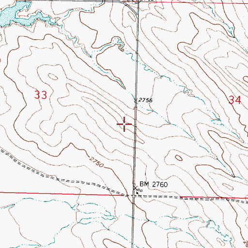 Topographic Map of Nelson School (historical), MT