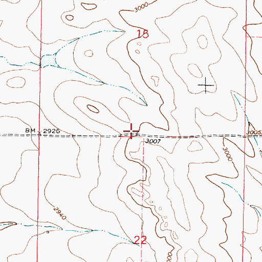 Topographic Map of Dayhoff School (historical), MT