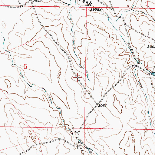 Topographic Map of Bickel School (historical), MT