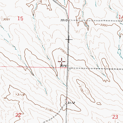 Topographic Map of Vanstel School (historical), MT