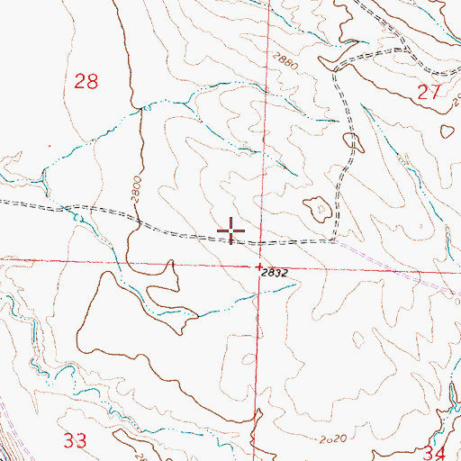 Topographic Map of Collier School, MT