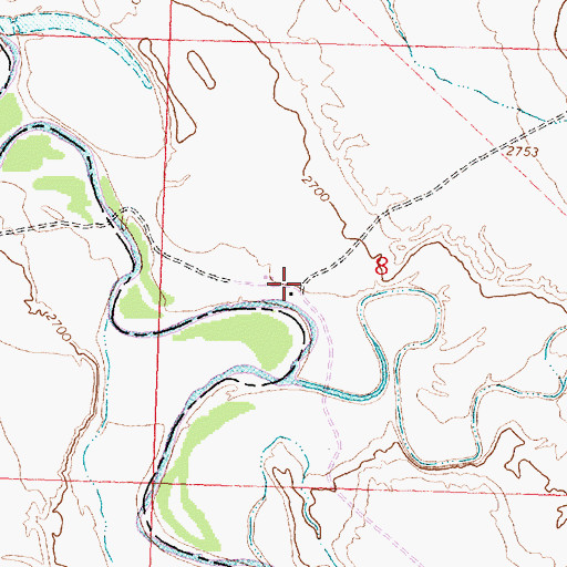 Topographic Map of Weston School (historical), MT