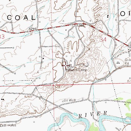 Topographic Map of Wasatch Camp, CO