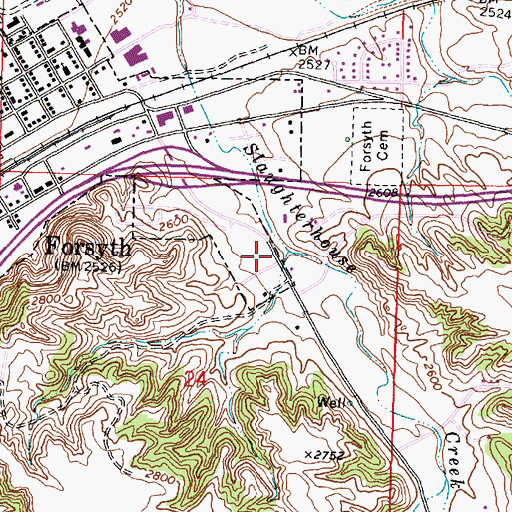 Topographic Map of Wagon Wheel Campground, MT