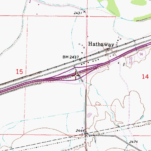 Topographic Map of Interchange 117, MT