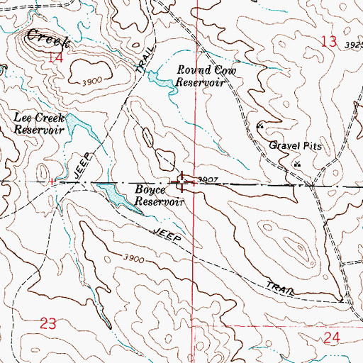 Topographic Map of Gopher (historical), MT