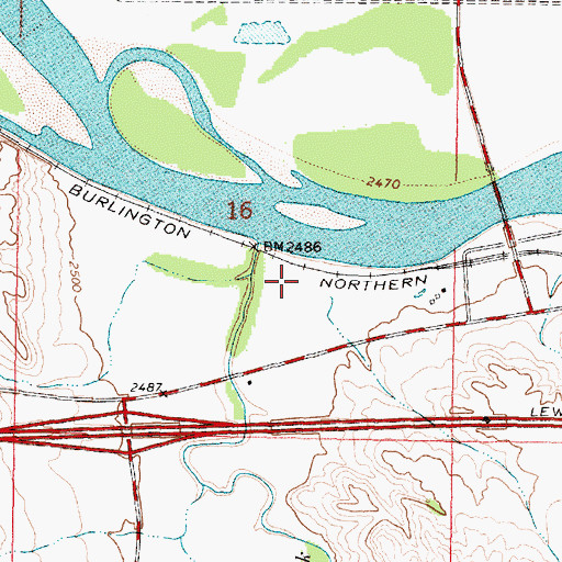 Topographic Map of Fort Van Buren (historical), MT