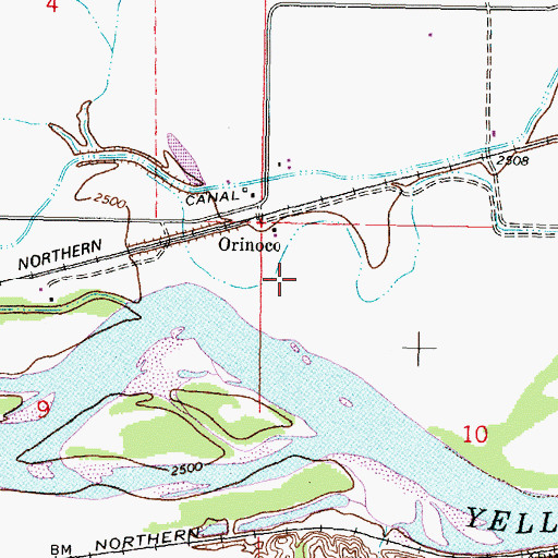 Topographic Map of Camp Alarm (historical), MT