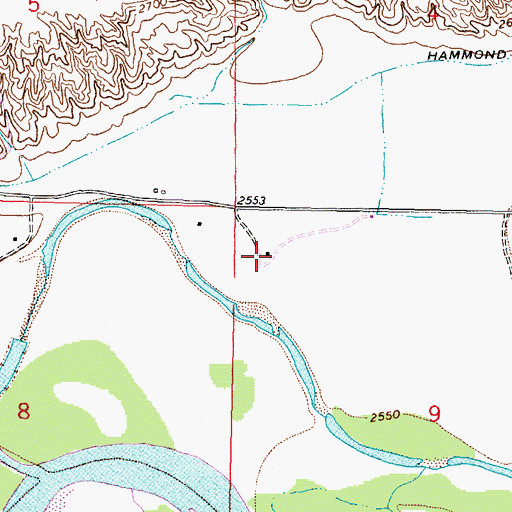 Topographic Map of Ada Post Office (historical), MT