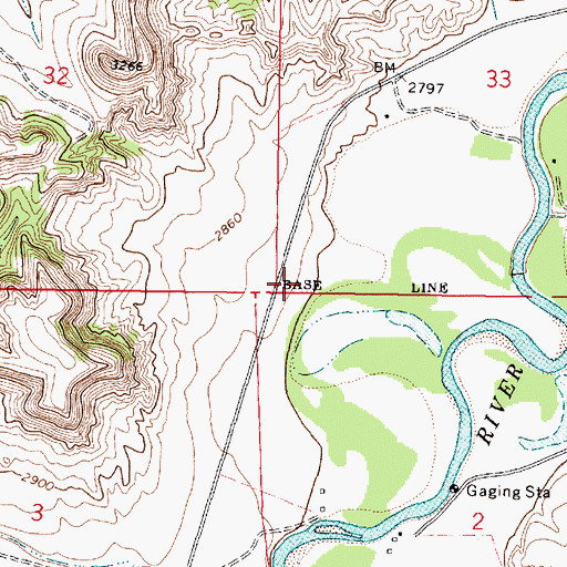 Topographic Map of Brandenburg School (historical), MT