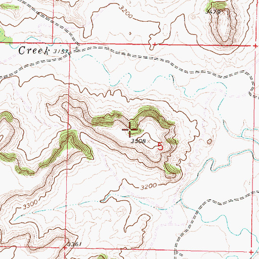 Topographic Map of Saints Rest (historical), MT