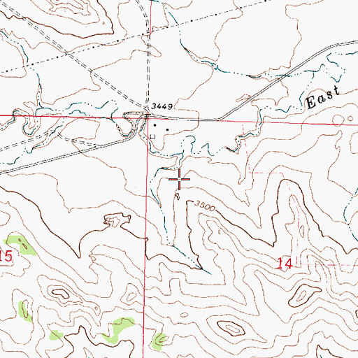 Topographic Map of Wayne Post Office (historical), MT