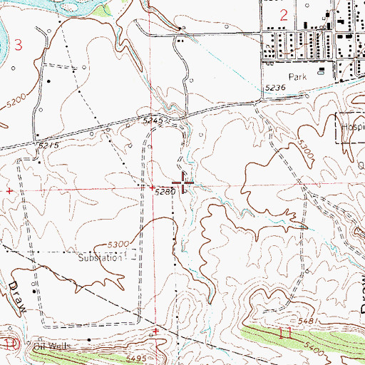Topographic Map of Coal Mine Draw, CO
