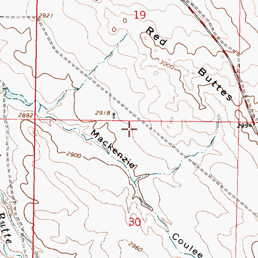 Topographic Map of Satchwell (historical), MT