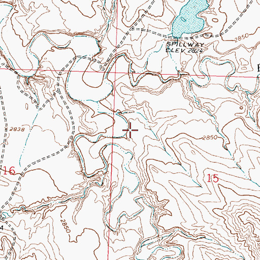 Topographic Map of Sagedale Post Office (historical), MT