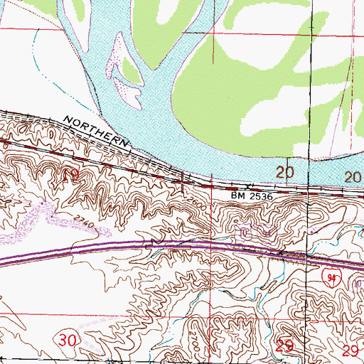 Topographic Map of Rea (historical), MT