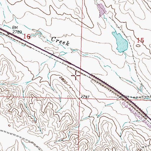 Topographic Map of Rahway (historical), MT