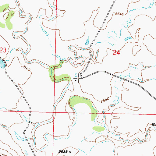 Topographic Map of Otis Post Office (historical), MT