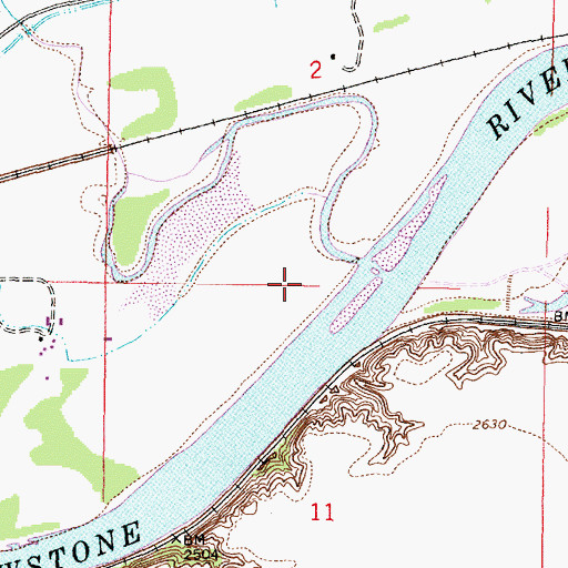Topographic Map of Little Porcupine (historical), MT