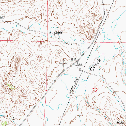 Topographic Map of Lisle Post Office (historical), MT