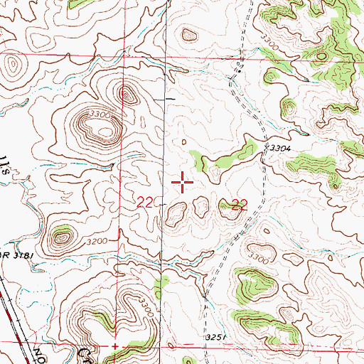 Topographic Map of Prospector Park, MT