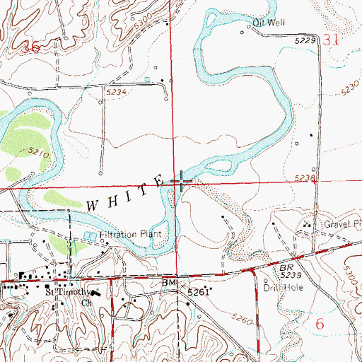 Topographic Map of Douglas Creek, CO
