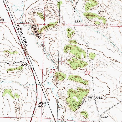 Topographic Map of Big Timber Park, MT