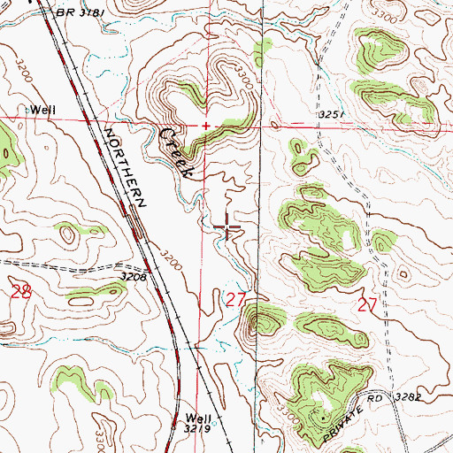 Topographic Map of Laramie Park, MT