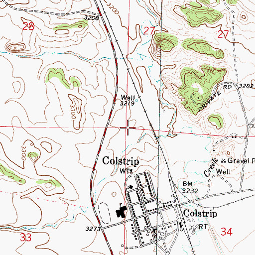Topographic Map of North Park, MT