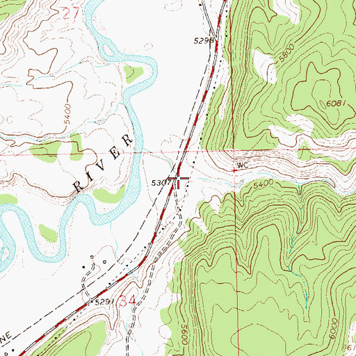 Topographic Map of Taylor Draw, CO