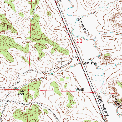 Topographic Map of Church of Christ, MT