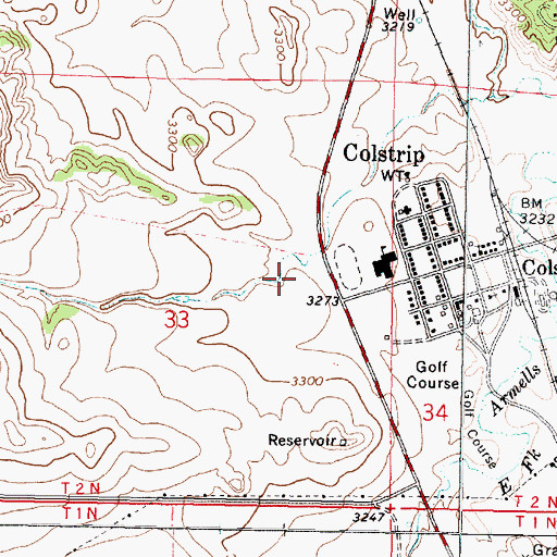 Topographic Map of Christ Covenant Church, MT