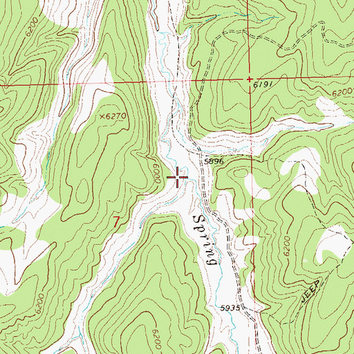 Topographic Map of Big Canyon, CO