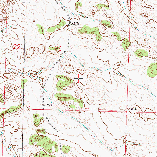 Topographic Map of Colstrip Cemetery, MT
