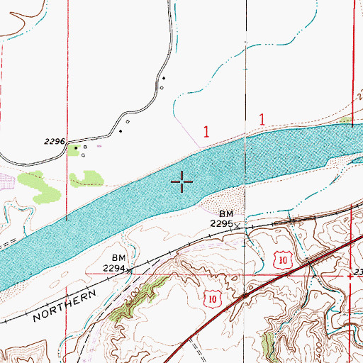 Topographic Map of Dixons Rapids, MT